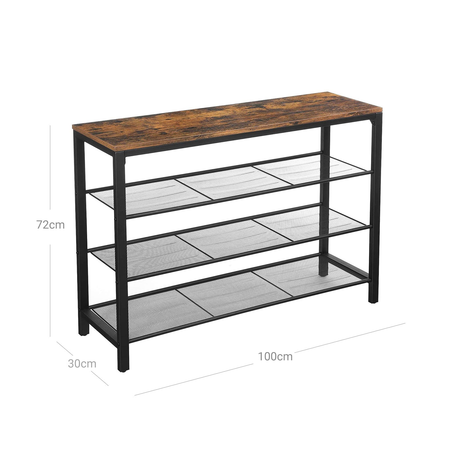 Étagère à Chaussures, Organisateur pour Chaussures, Rangement, pour entrée, Salon, Chambre, Structure Simple, VASAGLE, 2