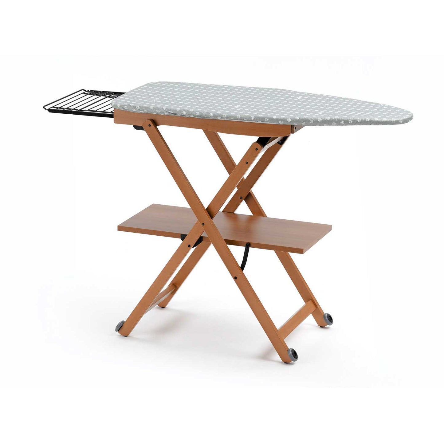 Table à Repasser, Planche à repasser, Réglable, avec Roulettes, ARIT STIROCOMODO, Couleur Cerise, 1