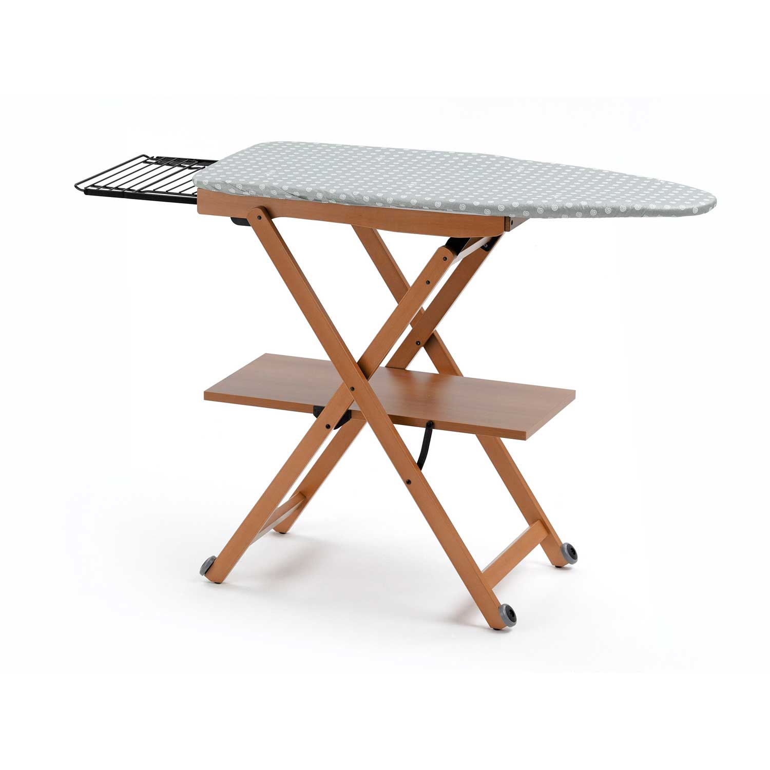 Table à Repasser, Planche à repasser, Réglable, avec Roulettes, ARIT STIROCOMODO, Couleur Cerise, 1