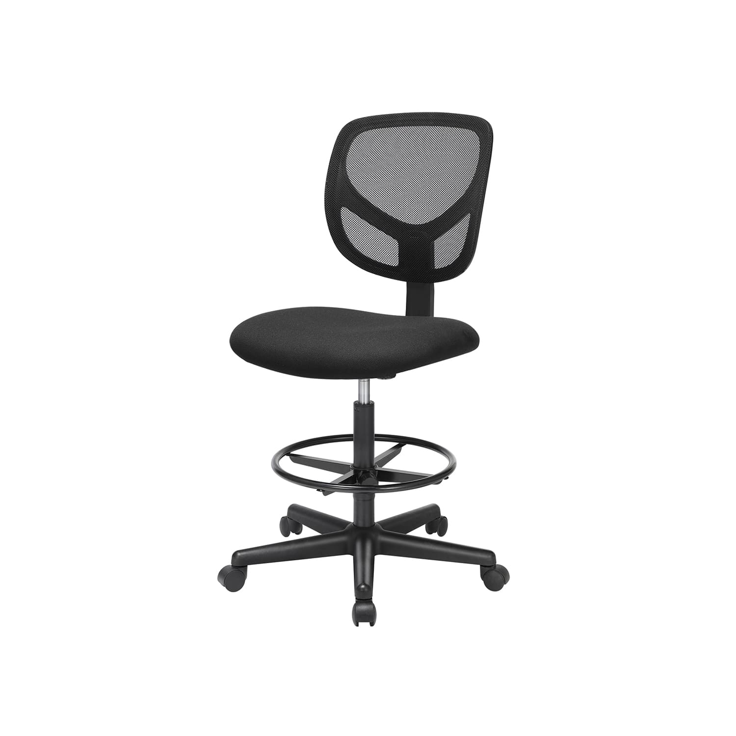 SONGMICS - Chaises de bureau, Repose-Pieds Circulaire, Fauteuil de Bureau sans accoudoirs, Charge max 120 kg