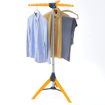 Étendoir Cintre, Séchoir à Linge Solide, Séchoir Cintre, Etendoir Porte Cintre, Portant Pliable, 1
